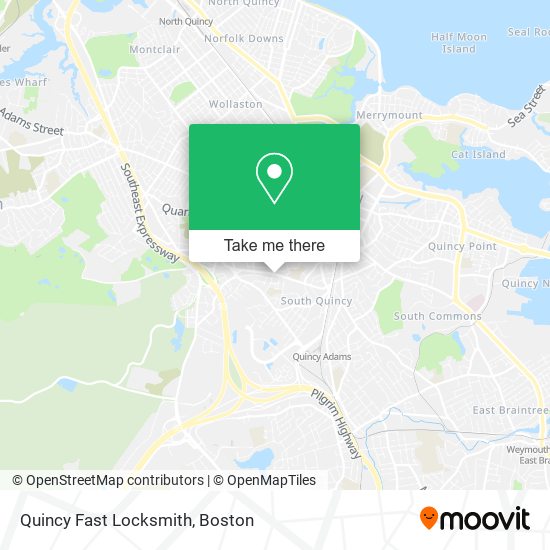 Quincy Fast Locksmith map