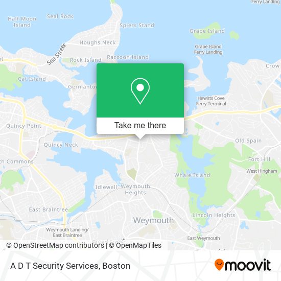 A D T Security Services map