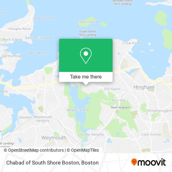 Chabad of South Shore Boston map