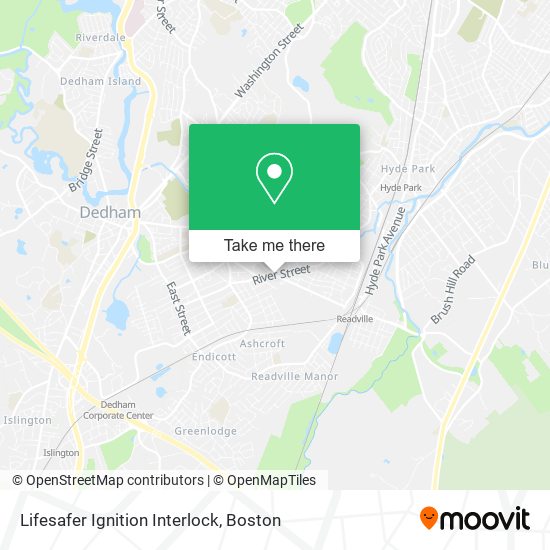 Lifesafer Ignition Interlock map