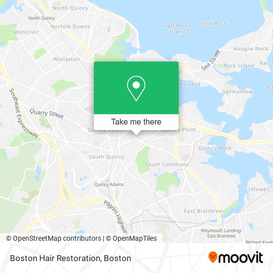 Boston Hair Restoration map