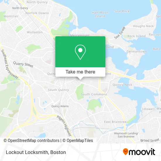 Lockout Locksmith map