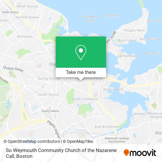 Mapa de So Weymouth Community Church of the Nazarene Call