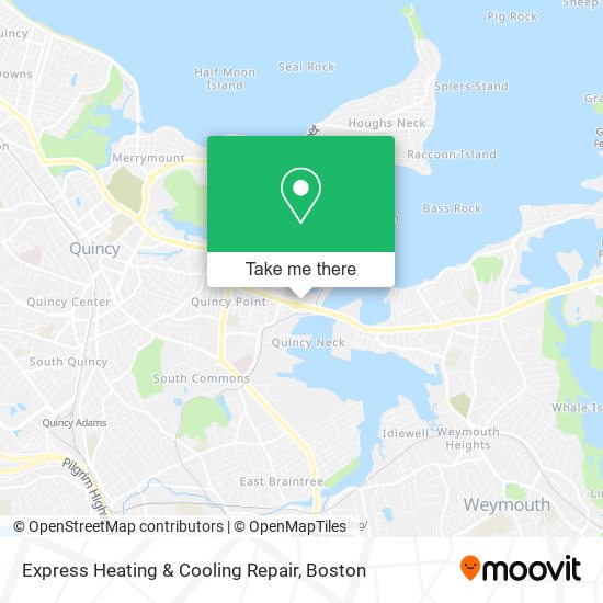 Express Heating & Cooling Repair map