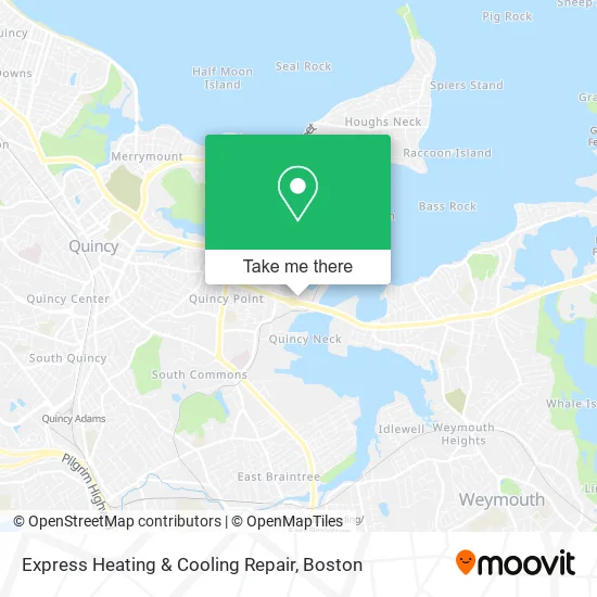 Express Heating & Cooling Repair map