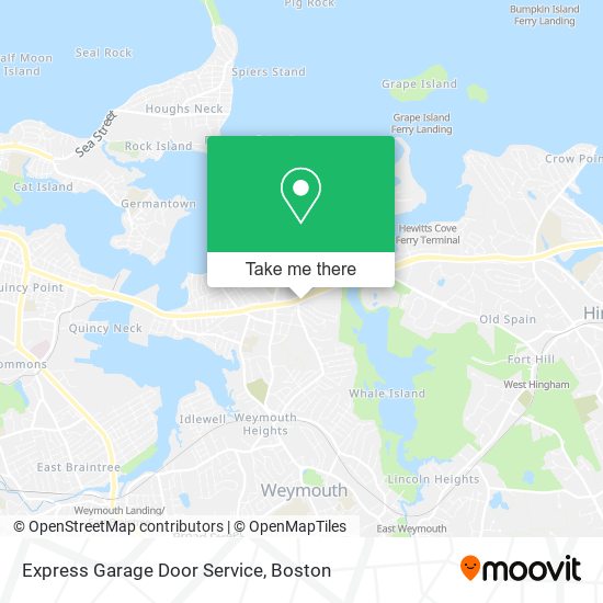 Mapa de Express Garage Door Service