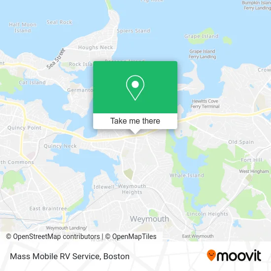Mass Mobile RV Service map