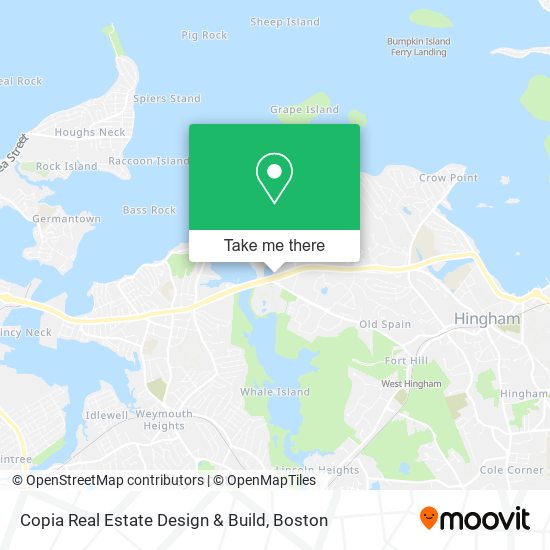 Copia Real Estate Design & Build map