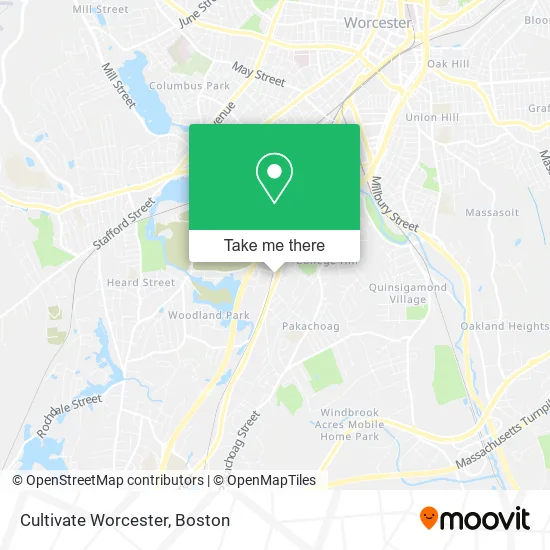 Cultivate Worcester map