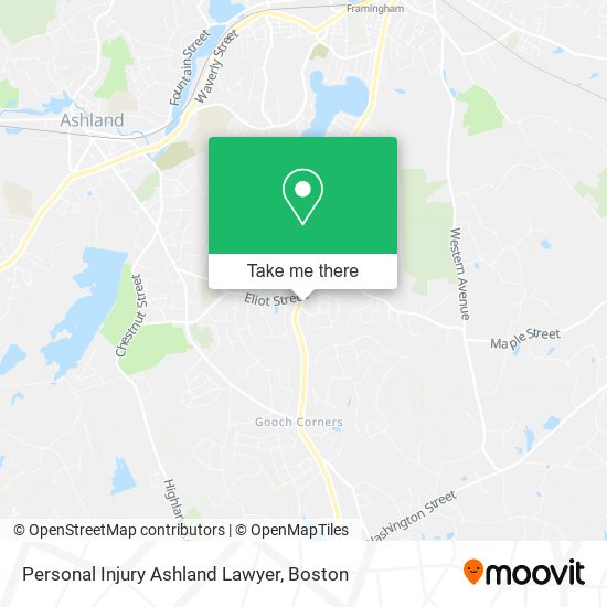 Personal Injury Ashland Lawyer map
