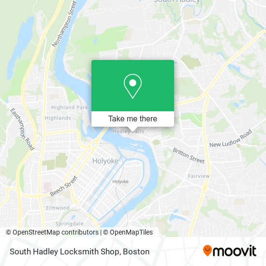 Mapa de South Hadley Locksmith Shop