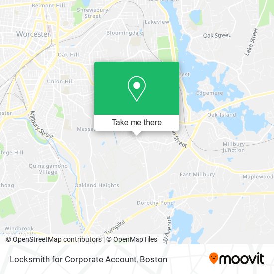 Locksmith for Corporate Account map