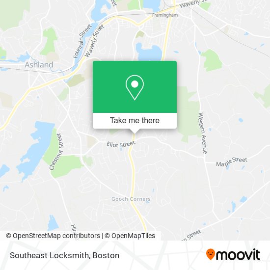 Mapa de Southeast Locksmith