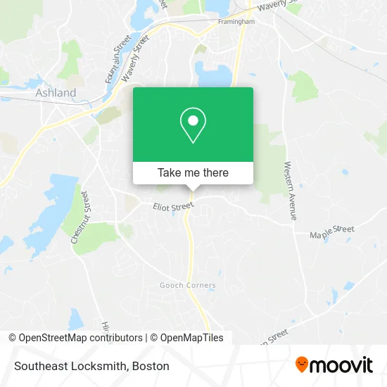 Southeast Locksmith map