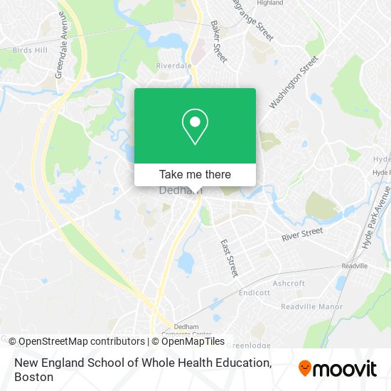 Mapa de New England School of Whole Health Education