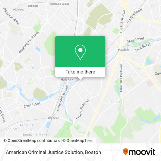 Mapa de American Criminal Justice Solution