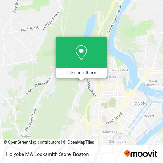 Holyoke MA Locksmith Store map