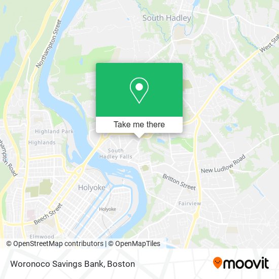 Woronoco Savings Bank map