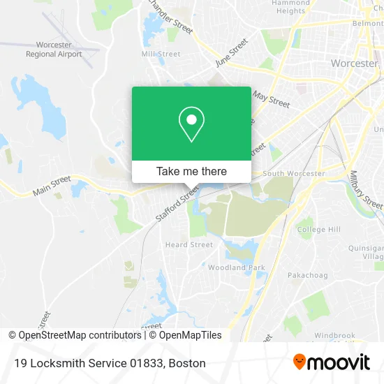 19 Locksmith Service 01833 map