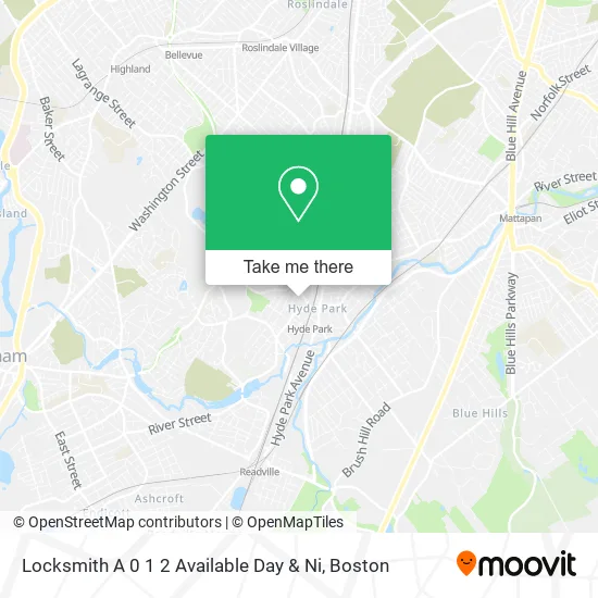 Locksmith A 0 1 2 Available Day & Ni map