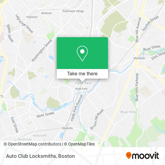Mapa de Auto Club Locksmiths