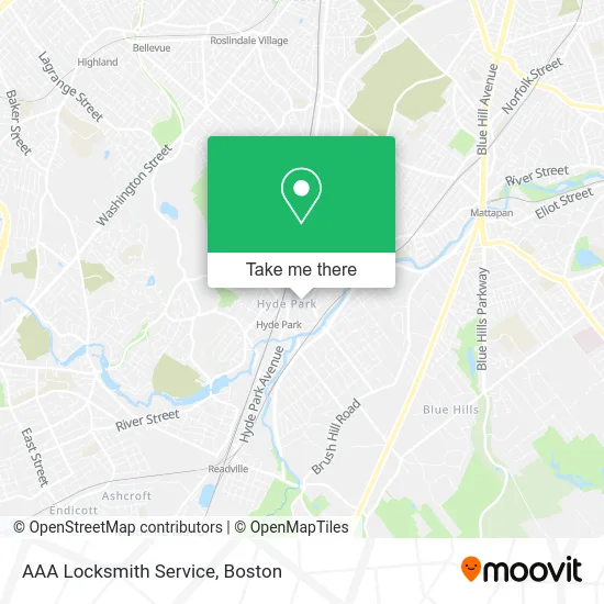 AAA Locksmith Service map