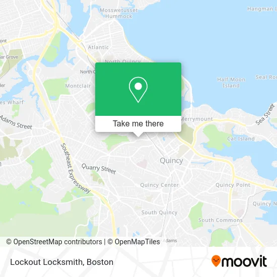 Lockout Locksmith map