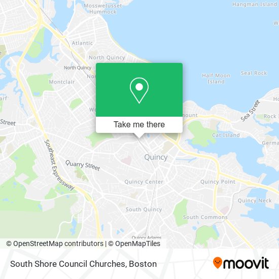 South Shore Council Churches map