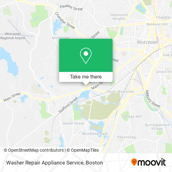 Mapa de Washer Repair Appliance Service