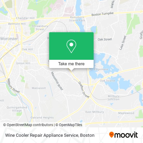 Mapa de Wine Cooler Repair Appliance Service