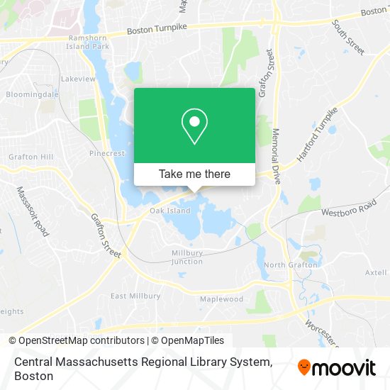 Central Massachusetts Regional Library System map