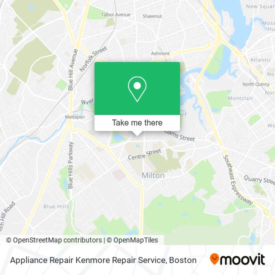 Appliance Repair Kenmore Repair Service map
