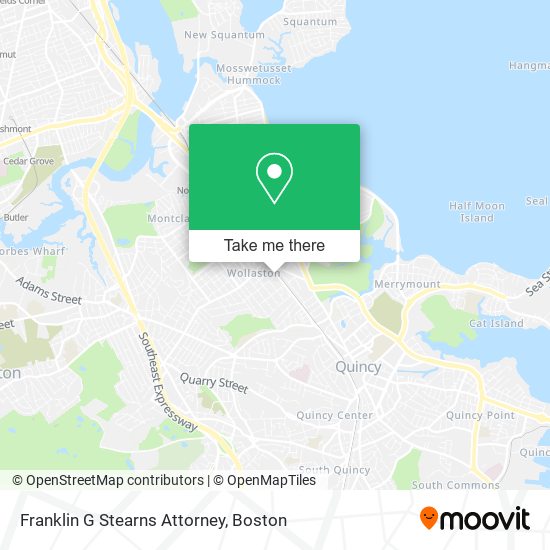 Franklin G Stearns Attorney map