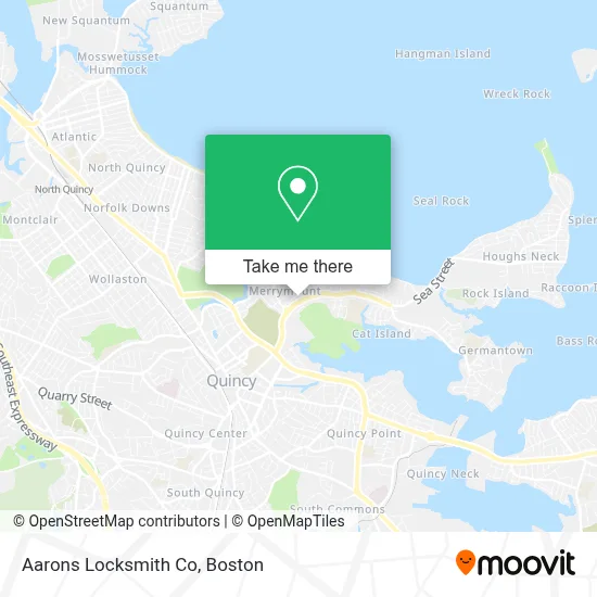 Aarons Locksmith Co map