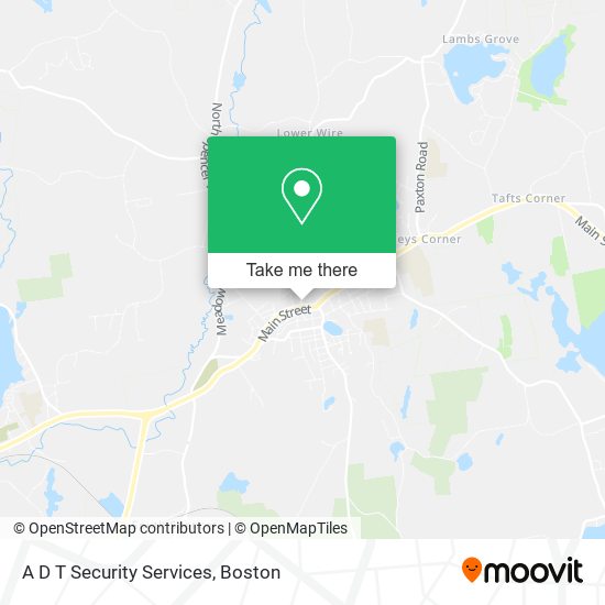 A D T Security Services map