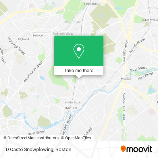 D Casto Snowplowing map