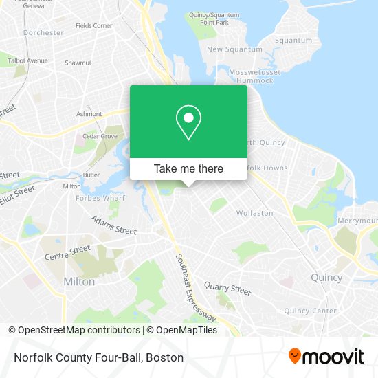 Mapa de Norfolk County Four-Ball