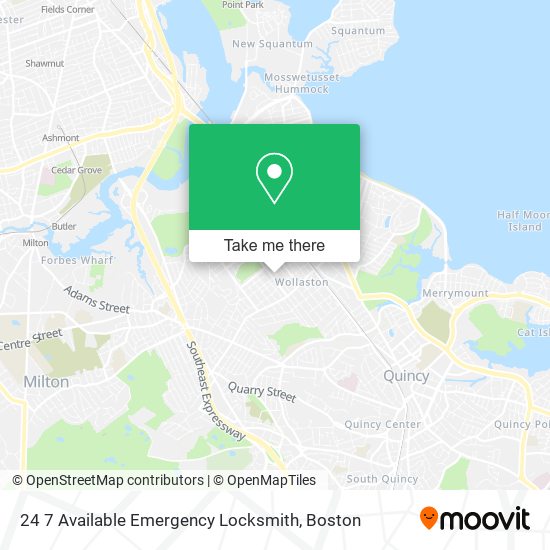 24 7 Available Emergency Locksmith map