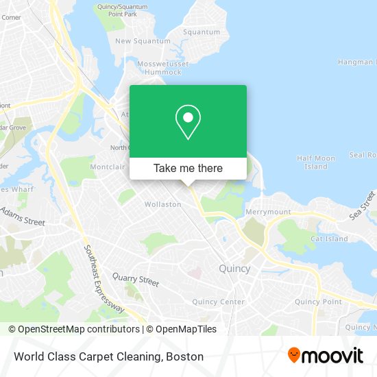 World Class Carpet Cleaning map