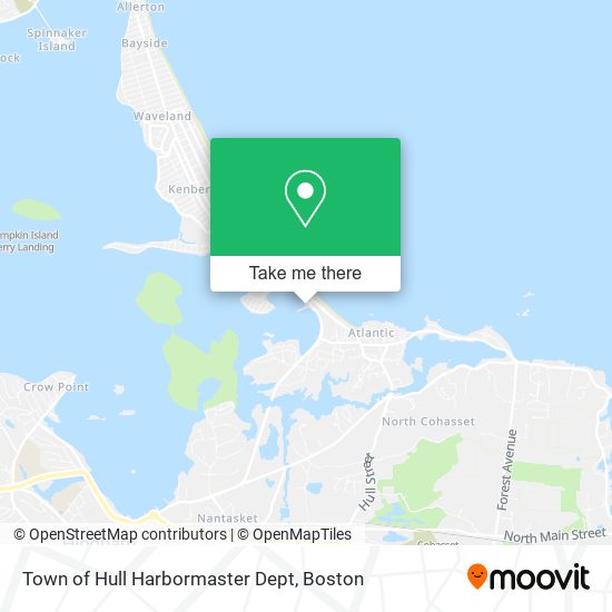 Town of Hull Harbormaster Dept map