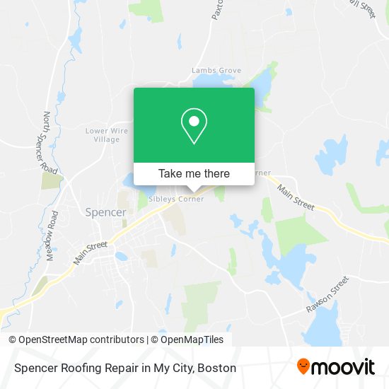 Mapa de Spencer Roofing Repair in My City