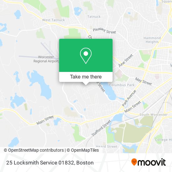 Mapa de 25 Locksmith Service 01832