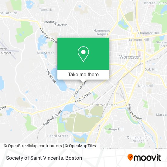 Society of Saint Vincents map