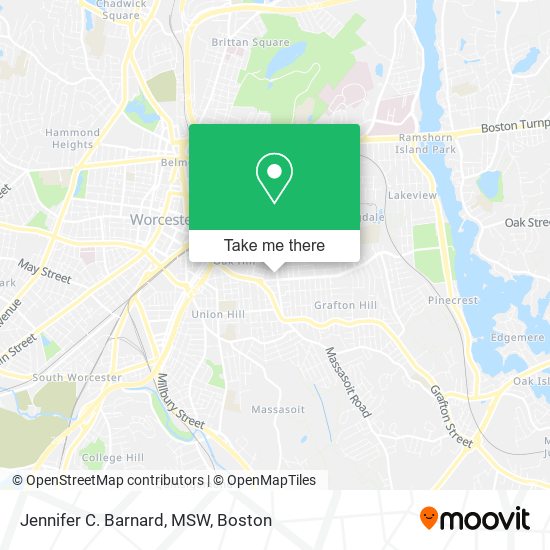 Jennifer C. Barnard, MSW map
