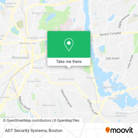 ADT Security Systems map