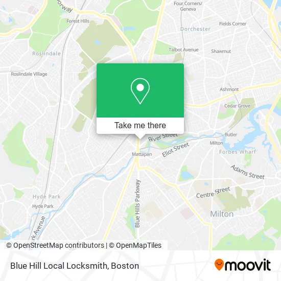 Mapa de Blue Hill Local Locksmith