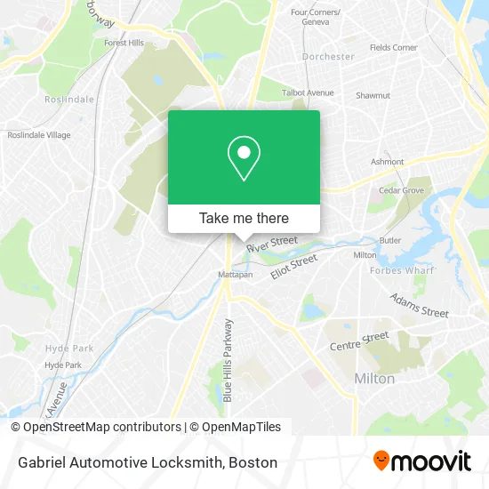 Mapa de Gabriel Automotive Locksmith