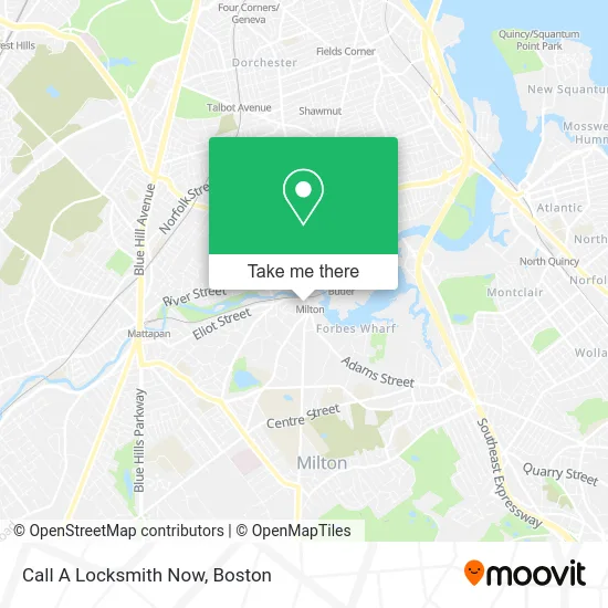 Call A Locksmith Now map