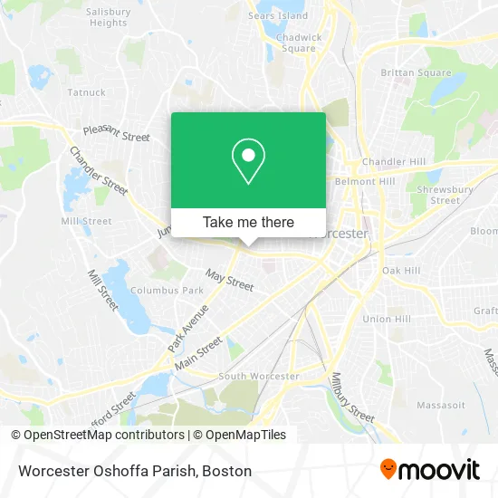 Mapa de Worcester Oshoffa Parish