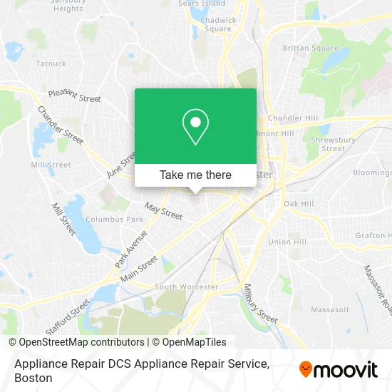 Appliance Repair DCS Appliance Repair Service map